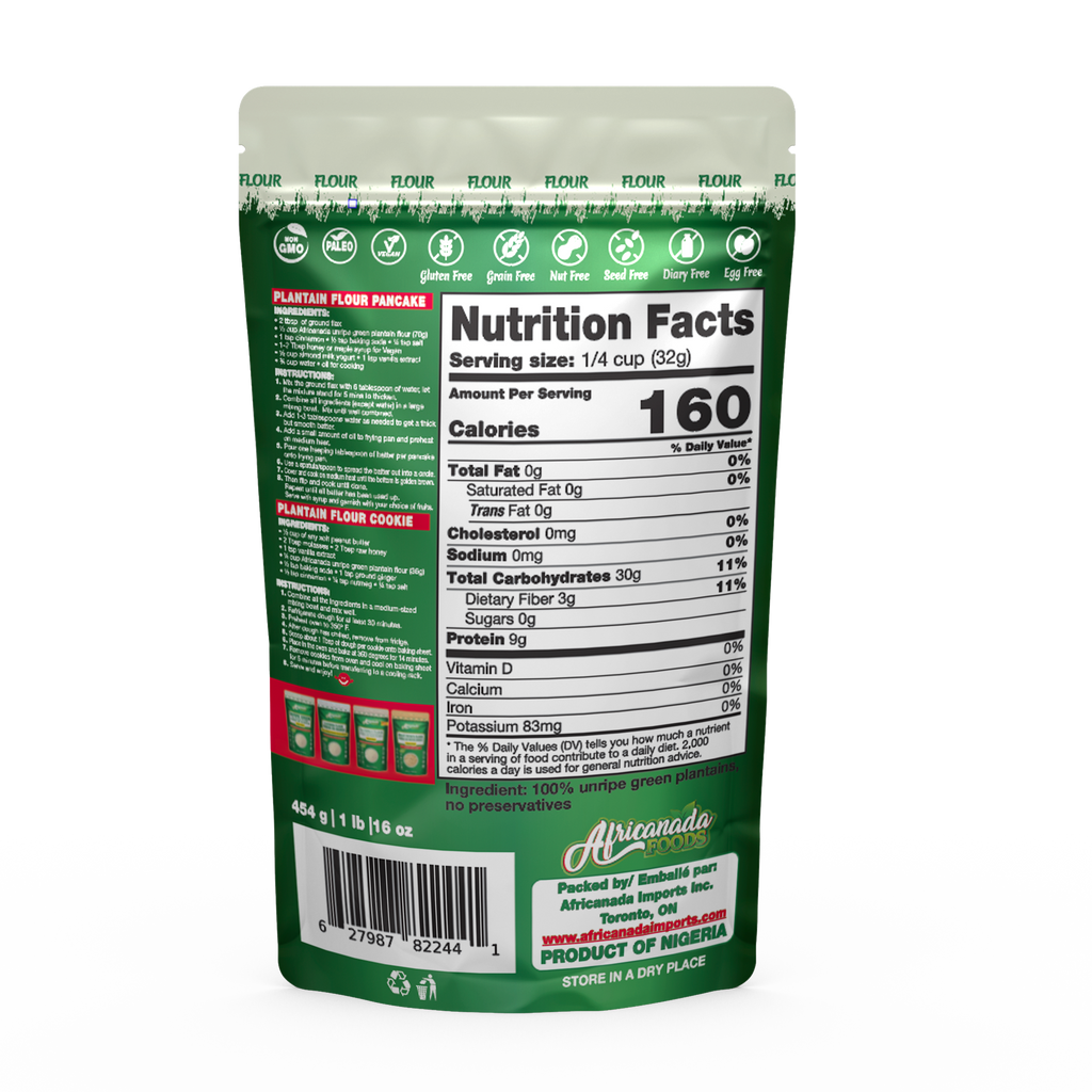 Unripe Green Plantain Flour