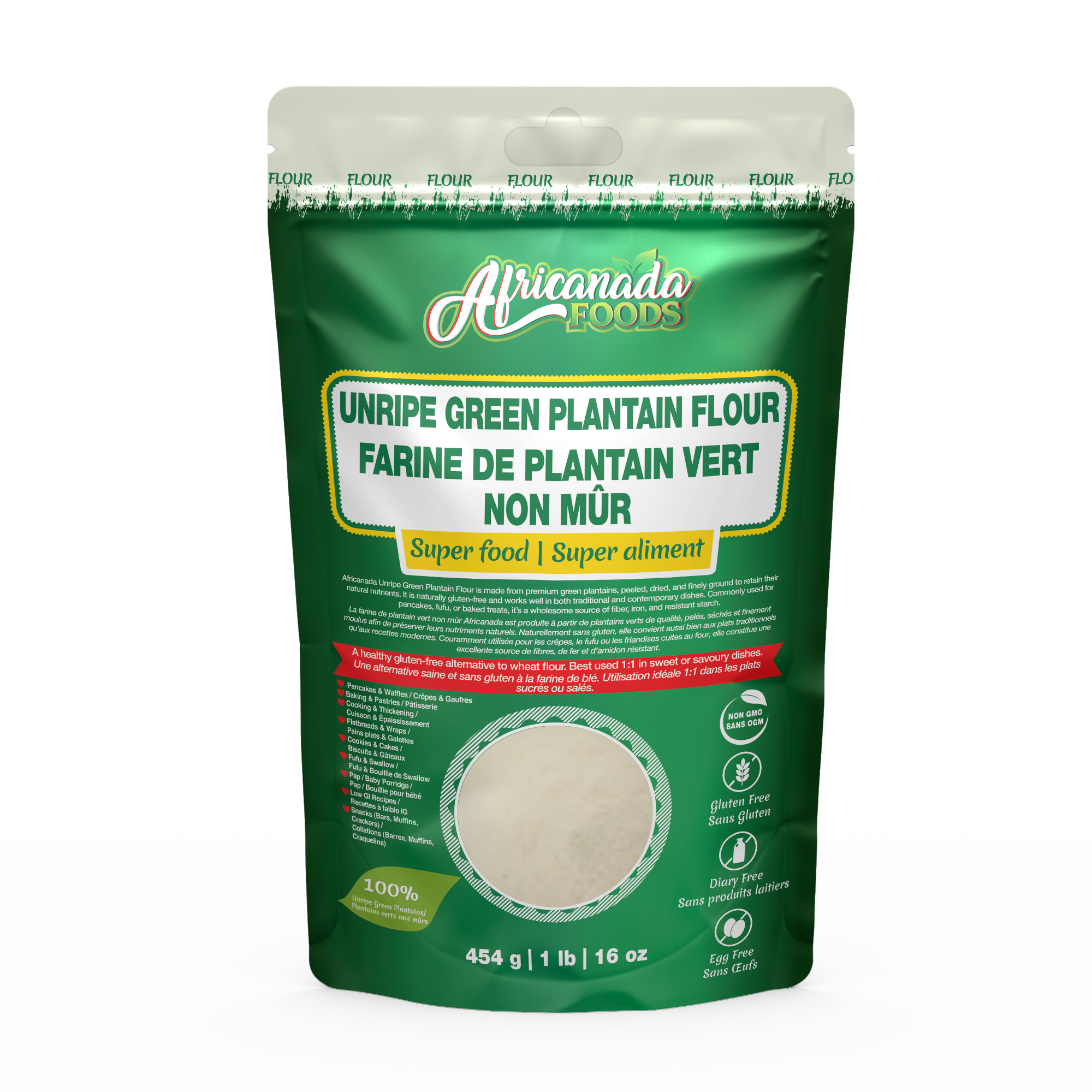 Unripe Green Plantain Flour