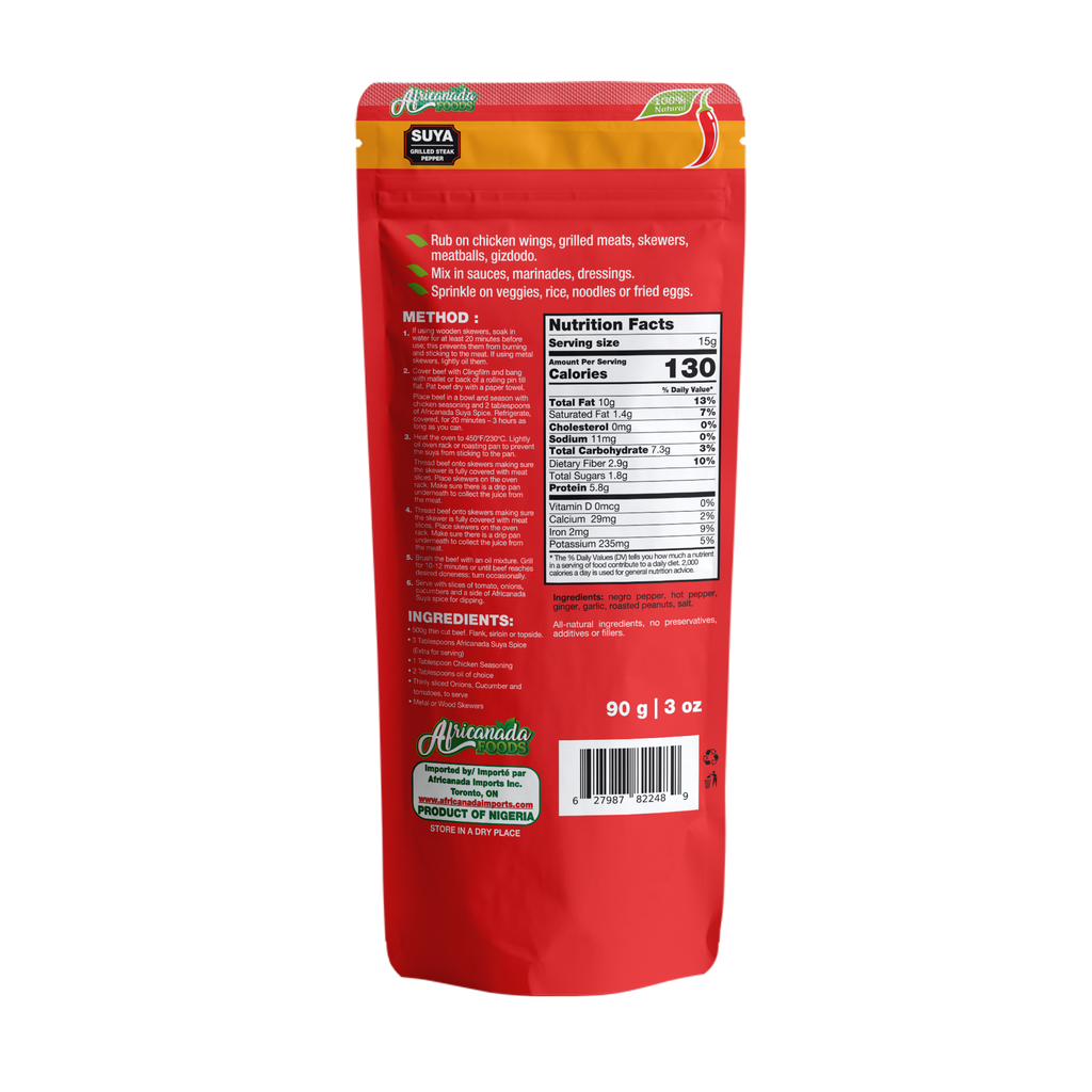Suya Pepper Mix - Case pack (6 x 90g)