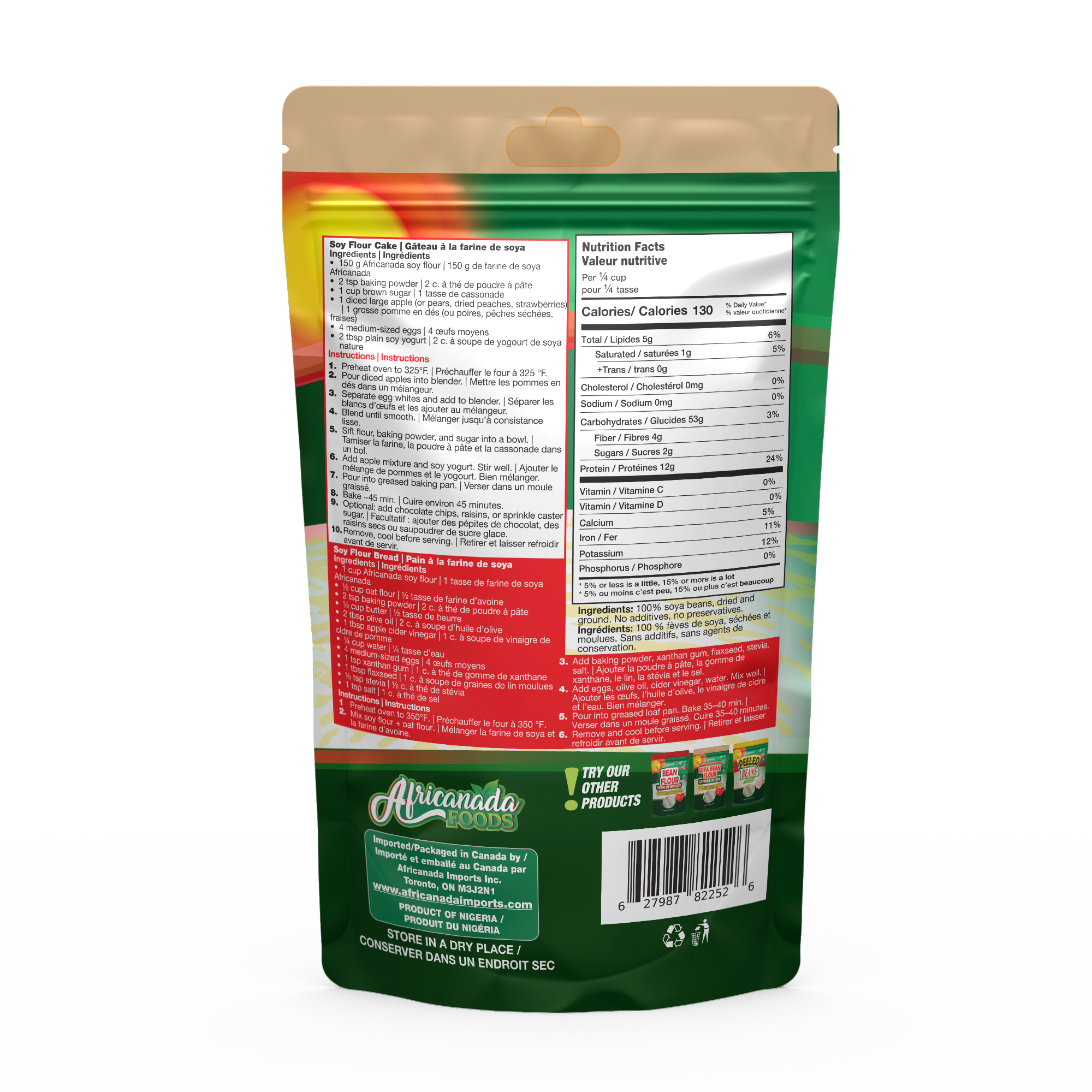 SoyBean Flour - Case pack (6 x 454g)